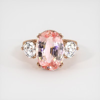 9.05 Ct. Sapphire Ring, 14K Rose Gold 1