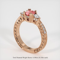1.03 Ct. Sapphire Ring, 14K Rose Gold 2