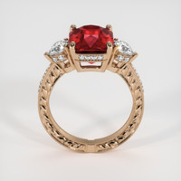 5.46 Ct. Ruby Ring, 14K Rose Gold 3