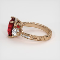 5.46 Ct. Ruby Ring, 14K Rose Gold 4