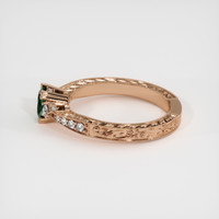 0.66 Ct. Sapphire Ring, 14K Rose Gold 4
