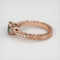 0.91 Ct. Yellow Sapphire Ring, 14K Rose Gold 4