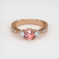 1.03 Ct. Sapphire Ring, 18K Rose Gold 1