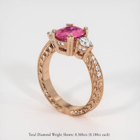 2.02 Ct. Sapphire Ring, 18K Rose Gold 2