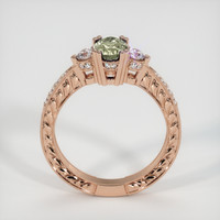 0.91 Ct. Yellow Sapphire Ring, 18K Rose Gold 3
