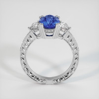 2.50 Ct. Blue Sapphire Ring, 10K White Gold 3