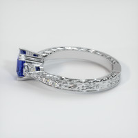 1.26 Ct. Blue Sapphire Ring, 10K White Gold 4