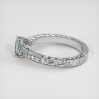 0.76 Ct. Bluish Green Sapphire Ring, 10K White Gold 4