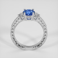 1.24 Ct. Blue Sapphire Ring, 14K White Gold 3