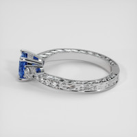1.24 Ct. Blue Sapphire Ring, 14K White Gold 4