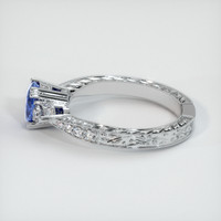 0.95 Ct. Blue Sapphire Ring, 14K White Gold 4