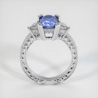 3.00 Ct. Sapphire Ring, 14K White Gold 3