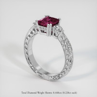 3.36 Ct. Gemstone Ring, 14K White Gold 2