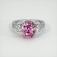 6.38 Ct. Gemstone Ring, 14K White Gold 1