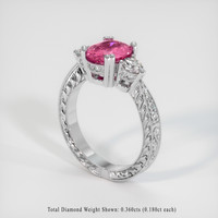 2.02 Ct. Sapphire Ring, 14K White Gold 2