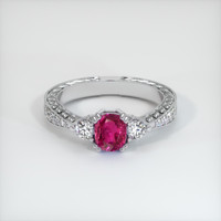 Ruby Ring 0.80 Ct. 14K White Gold Preview