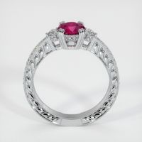 0.84 Ct. Ruby Ring, 14K White Gold 3