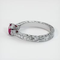 0.84 Ct. Ruby Ring, 14K White Gold 4