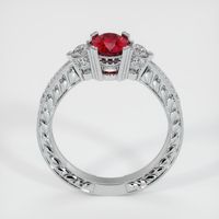 1.13 Ct. Ruby Ring, 14K White Gold 3