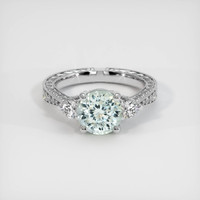 1.92 Ct. Sapphire Ring, 14K White Gold 1