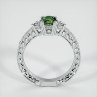 0.97 Ct. Bluish Green Sapphire Ring, 14K White Gold 3