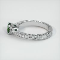 0.97 Ct. Bluish Green Sapphire Ring, 14K White Gold 4