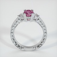 1.02 Ct. Pinkish Purple Sapphire Ring, 14K White Gold 3