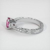 1.02 Ct. Pinkish Purple Sapphire Ring, 14K White Gold 4