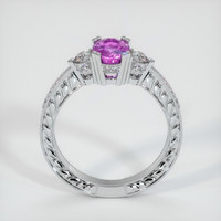 1.04 Ct. Purple Sapphire Ring, 14K White Gold 3