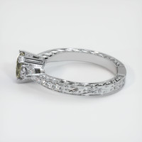 0.91 Ct. Yellow Sapphire Ring, 14K White Gold 4