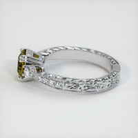 1.37 Ct. Sapphire Ring, 18K White Gold 4