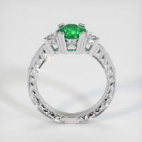 1.08 Ct. Emerald Ring, 18K White Gold 3