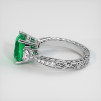 3.37 Ct. Emerald Ring, 18K White Gold 4