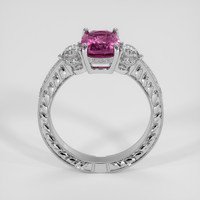 2.92 Ct. Pinkish Purple Rhodolite Garnet Ring, 18K White Gold 3