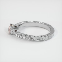 1.08 Ct. Padparadscha Sapphire Ring, 18K White Gold 4