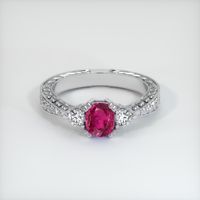 Ruby Ring 0.80 Ct. 18K White Gold Preview