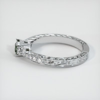 0.49 Ct. Sapphire Ring, 18K White Gold 4