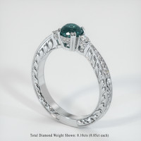1.09 Ct. Sapphire Ring, 18K White Gold 2