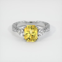 3.05 Ct. Sapphire Ring, 18K White Gold 1