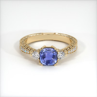 1.73 Ct. Blue Sapphire Ring, 10K Yellow Gold 1