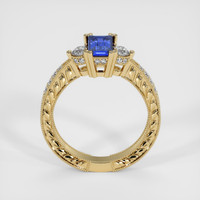 1.03 Ct. Blue Sapphire Ring, 10K Yellow Gold 3