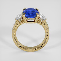 5.06 Ct. Blue Sapphire Ring, 10K Yellow Gold 3