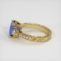 3.00 Ct. Blue Sapphire Ring, 14K Yellow Gold 4