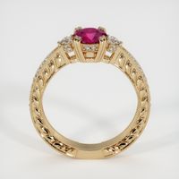 0.84 Ct. Ruby Ring, 14K Yellow Gold 3