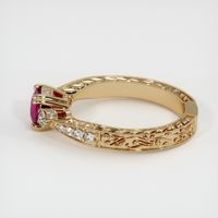 0.84 Ct. Ruby Ring, 14K Yellow Gold 4
