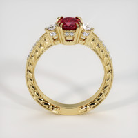 0.85 Ct. Ruby Ring, 14K Yellow Gold 3