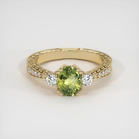 1.25 Ct. Sapphire Ring, 14K Yellow Gold 1