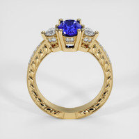 1.35 Ct. Blue Sapphire Ring, 18K Yellow Gold 3