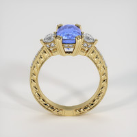 3.00 Ct. Blue Sapphire Ring, 18K Yellow Gold 3