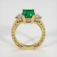 2.34 Ct. Emerald Ring, 18K Yellow Gold 3